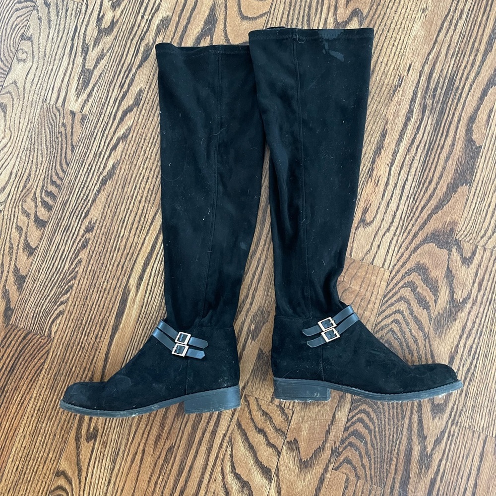 Over the Knee Black Boots